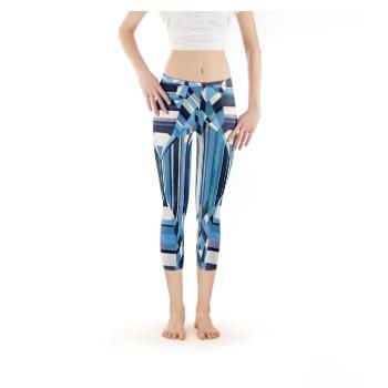 Blue Diamond Capri Leggings