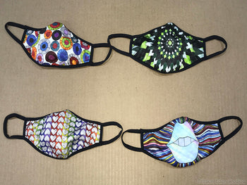 Fashion Face Mask- Mod Circles