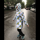 Hooded Rainbow Raincoat