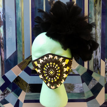Kaleidoscope in Green Fashion Mask
