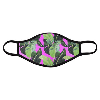 Palm Leaf Tiki Cocktail Fashion Face Mask
