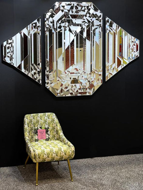 Triptych Diamond Gem Original Artwork by Allison Eden Studios
