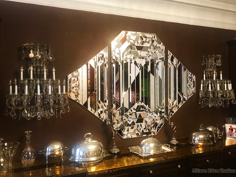 Triptych Diamond Gem Original Artwork by Allison Eden Studios