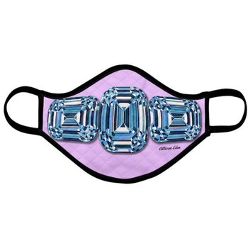 Blue Diamond Pink- Fashion Face Mask